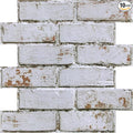 3D Faux Brick Wall Panels Peel and Stick, Small Brick-Look Textured Wall Sticker by SMOOSTIKCDECOR