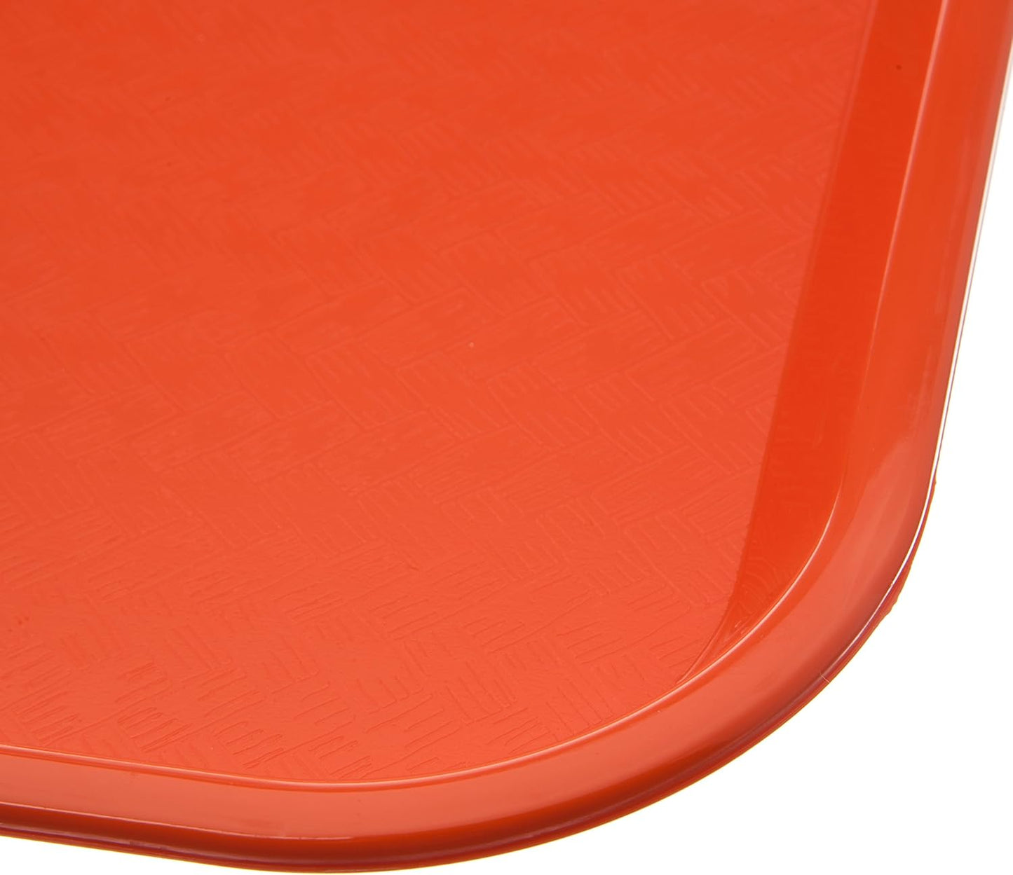 CFS CT141824 Café Standard Cafeteria / Fast Food Tray, 14" x 18", Orange (Pack of 2)