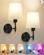 Ouyulong Battery Operated Wall Sconces Set of 2, Wireless Rechargeable Dimmable by Ouyulong