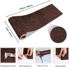 CRE8TIVE 8"x354" Glitter Wallpaper Dark Brown Peel and Stick Wallpaper Border - Image 9