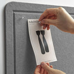 Lightomorrow Bulletin Board, 24 x 18 inches Felt Board Decorative Pin Board - Image 2