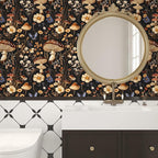 BOKEBEVE Extra Long Mushroom Peel and Stick Wallpaper Vintage Wallpaper Floral - Image 5