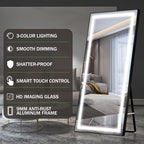 FENNIO Full Length Mirror with Lights, Free Standing Lighted Floor Mirror - Image 7