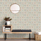 Wudnaye Bohemian Wallpaper Peel and Stick Faux Tile Contact Paper 17”×196” Tile - Image 9