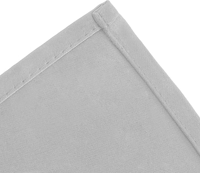 LEMOMO Light Grey Blackout Curtains 34 x 63 Inch Length/Set of 2 Curtain - Image 8