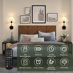 Rechargeable Battery Operated Wall Sconces Sets of 2, 15 Colors Wireless Wall - Image 3