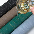 Blue Grasscloth Peel and Stick Wallpaper Texture Contact Paper A Set of 15.7" X - Image 5