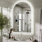BEAUTYPEAK 48x30 LED Arch Bathroom Mirror by BEAUTYPEAK