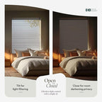 CHICOLOGY Cordless Mini Blinds for Indoor Windows, 32.5" W x 84" H, Light - Image 6