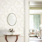 Ismoon Floral Peel and Stick Wallpaper Vintage Beige Contact Paper Boho - Image 3