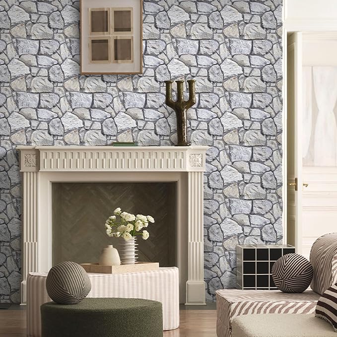 COMSTICKC 3D Faux Stone Wall Panel Peel and Stick Wall Covering, Not Real Stone - Image 7