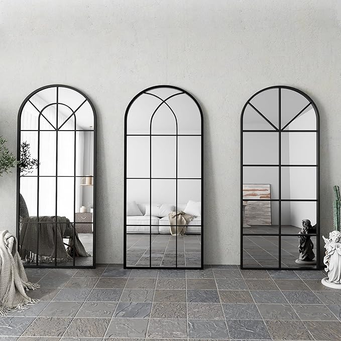 Floor Length Mirror, Oversize Farmhouse Full Body Standing Mirrors - Image 8