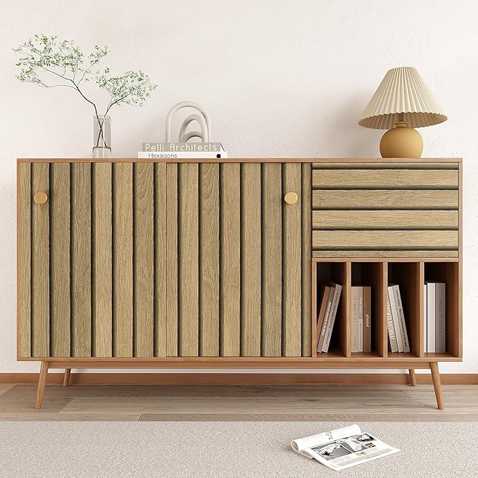 VEELIKE Slat Wood Contact Paper Wood Peel and Stick Wallpaper - Image 6