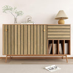 VEELIKE Natural Oak Wood Slat Wallpaper Peel and Stick Light Wood Panel Look - Image 7
