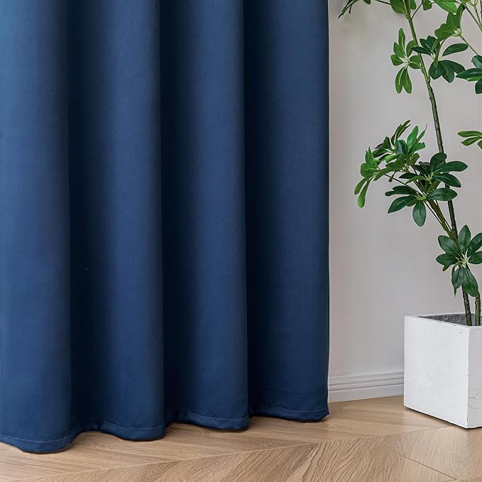 IGEMAEVE Blackout Curtains 90 Inch Length 2 Panels Set, Grommet Energy Saving - Image 7