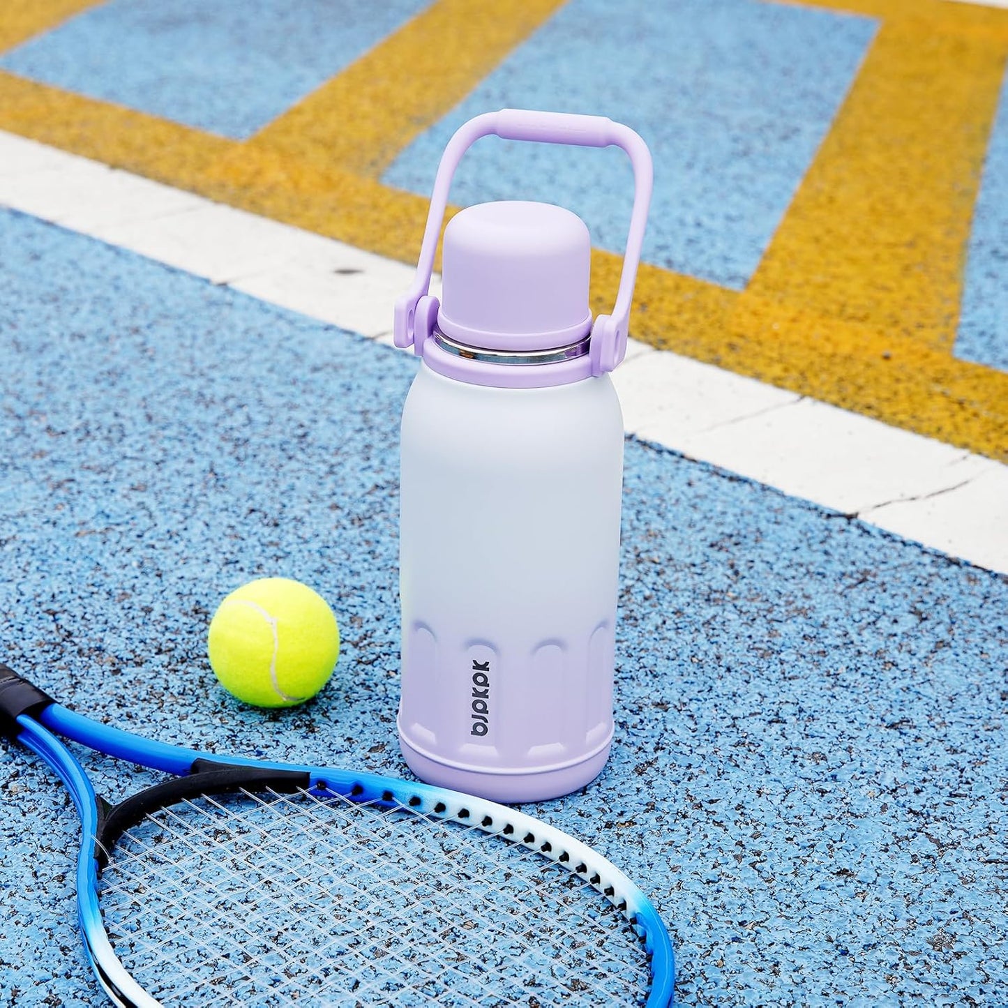 BJPKPK Insulated 50oz Thermos Water Bottle with Lid and Carry Handle Insulated Stainless Steel Water Bottles for Outdoor Sports,Army Green