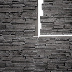 EverStone Cascade Faux Stone Panel, 48 5/8"W x 24 3/4"H x 1 1/4"D, Graphite - Image 11