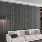 CHIHUT Charcoal Wood Panels for Wall 12"x79" Sound Absorbing Herringbone Wood - Image 6
