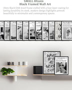iHery Premium Small Natural Black OAK Wood 8x10in No Panic Just Disco Trendy - Image 5