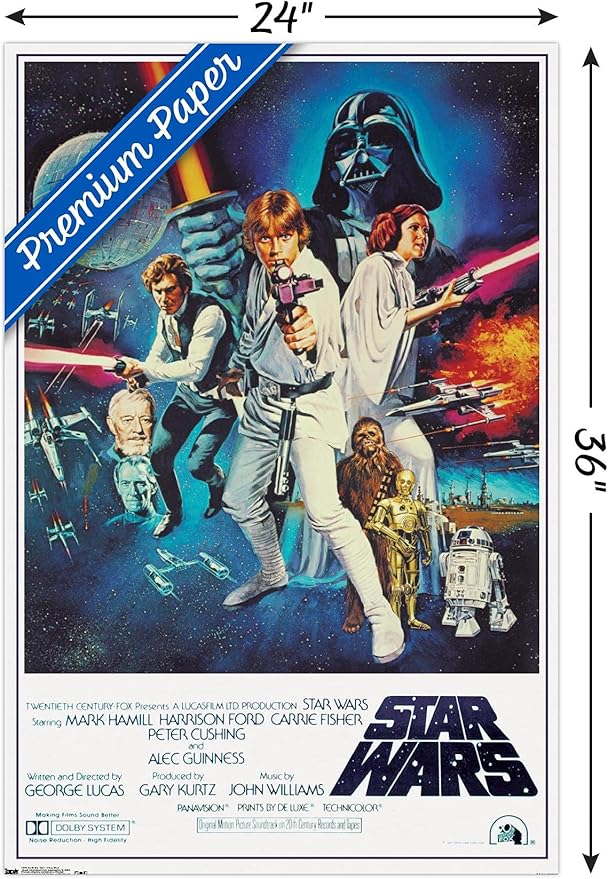 Trends International 24x36 Star Wars-V One Sheet Premium Wall Poster, 22.375" x - Image 3