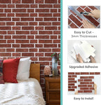 Commomy 3D Faux Brick Wall Panels Peel and Stick - Image 6