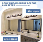 TIANLDD 27 FT Wood Grain Wallpaper Border, Removable Waterproof Mirror Border - Image 6