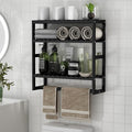 PPN Towel Rack Bathroom Storage Shelves Over The Toilet by PPN