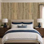 VEELIKE Weathered Wood Wall Panels Peel and Stick Distressed Wood Grain Slat - Image 5