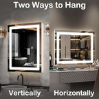 FENNIO Vanity Mirror with Lights，20"x23" Lighted Makeup Mirror, Large Makeup - Image 5