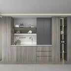 Light Wood Contact Paper for Cabinets Wood Grain Vinyl Wrap Grey Wood Wallpaper - Image 6
