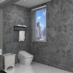3yecao 31"×591" Extra Wide Thick Blue Grey Black Concrete Wallpaper Peel and - Image 4