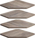 Fun Memories Corner Shelf Wall Mount, Corner Floating Shelves, Rustic Wood Wall by FunMemories