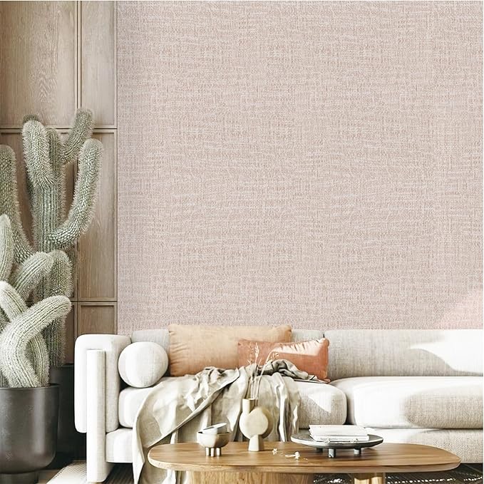 Yancorp 24"x394"/32.8' Textured Fabric Peel and Stick Wallpaper - Image 5