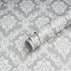 Peel and Stick Wallpaper Grey and White Contact Paper by Micpolo