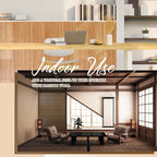 Juexica 2 Pcs Natural Bamboo Wall Panel - Image 6