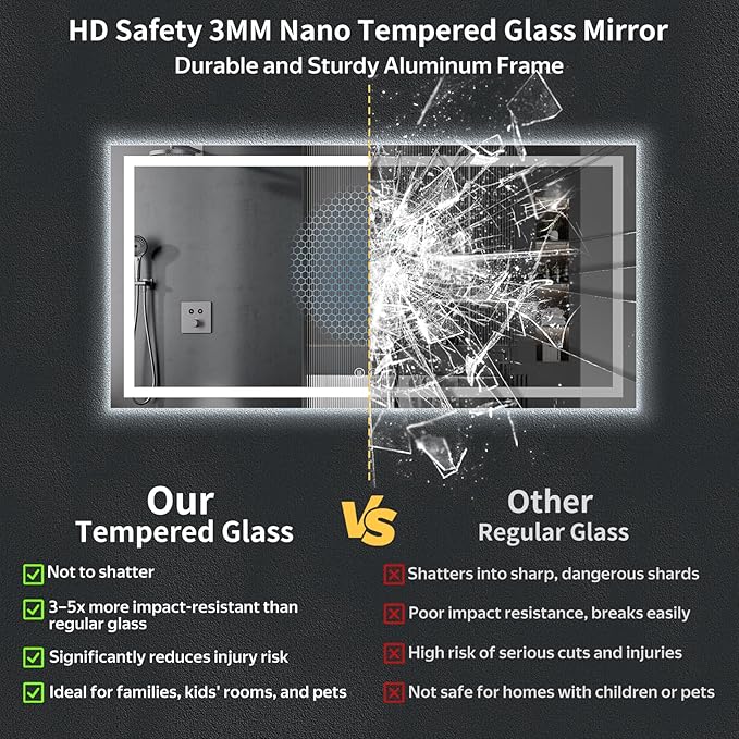 72"x36" LED Bathroom Mirror - Image 7