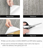 LaCheery 24"x160" Removable Grasscloth Textured Wallpaper Peel and Stick - Image 7