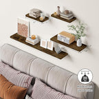 Forbena Rustic Wood Floating Shelves - Image 6