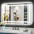 40x24 LED Bathroom Mirror with Lights, Backlit and Front Lit Anti-Fog Lighted by Awandee