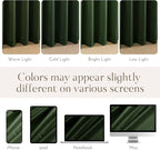 NICETOWN Olive Green Velvet Blackout Curtains 98 inch Long - Image 7