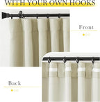 NICETOWN Room Darkening Living Room Curtains 96 inches Long, Pinch Pleated - Image 8