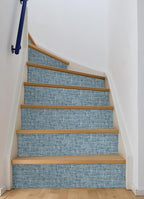NuWallpaper NU2918 Navy Poplin Texture Peel & Stick Wallpaper - Image 10