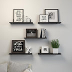 DOLLFIO Floating Shelves, 5 Sets Wall Shelves, Wood Floating Shelves - Image 6