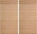 2 Pcs Cordless Bamboo Roman Shades by DoubleFill
