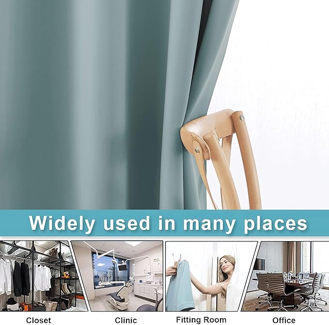 RYB HOME Blackout Curtains Soundproof Energy Saving Insulating Privacy Room - Image 5