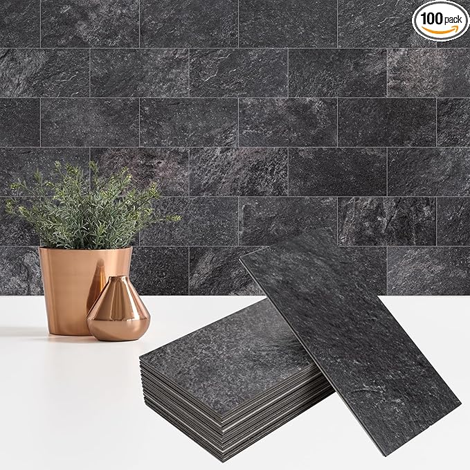 StyloVue 100 Pieces Peel and Stick Backsplash by StyloVue