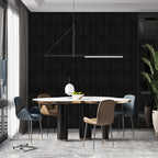 Black Grasscloth Peel and Stick Wallpaper Texture Contact Paper 15.7" X 120" - Image 6