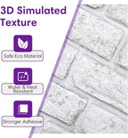 3D Faux Brick Wall Panels Peel and Stick, Small Brick-Look Textured Wall Sticker - Image 4