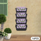 Vertical Wall Planter with 16 Pots, Hanging Garden Plant Flowerpot Holder - Image 7