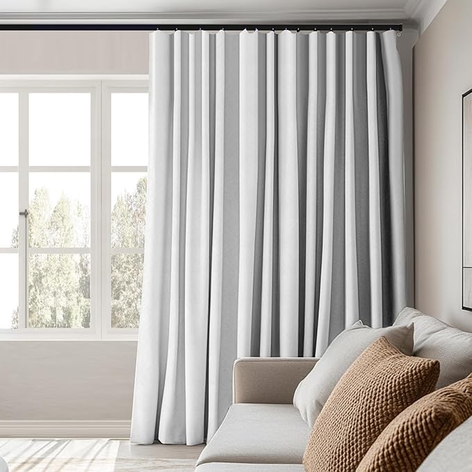 MaKefeile Room Divider Curtains Total Blackout Privacy Curtain Panel Room - Image 2